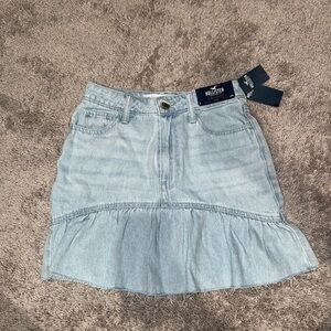 Hollister Light Blue Denim Skirt